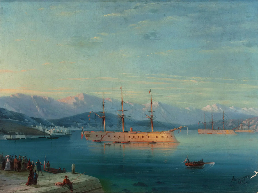 Franske skip fra Svartehavet - Ivan Aïvazovski

Source:
Navires français au départ de la mer Noire - Ivan Aïvazovski