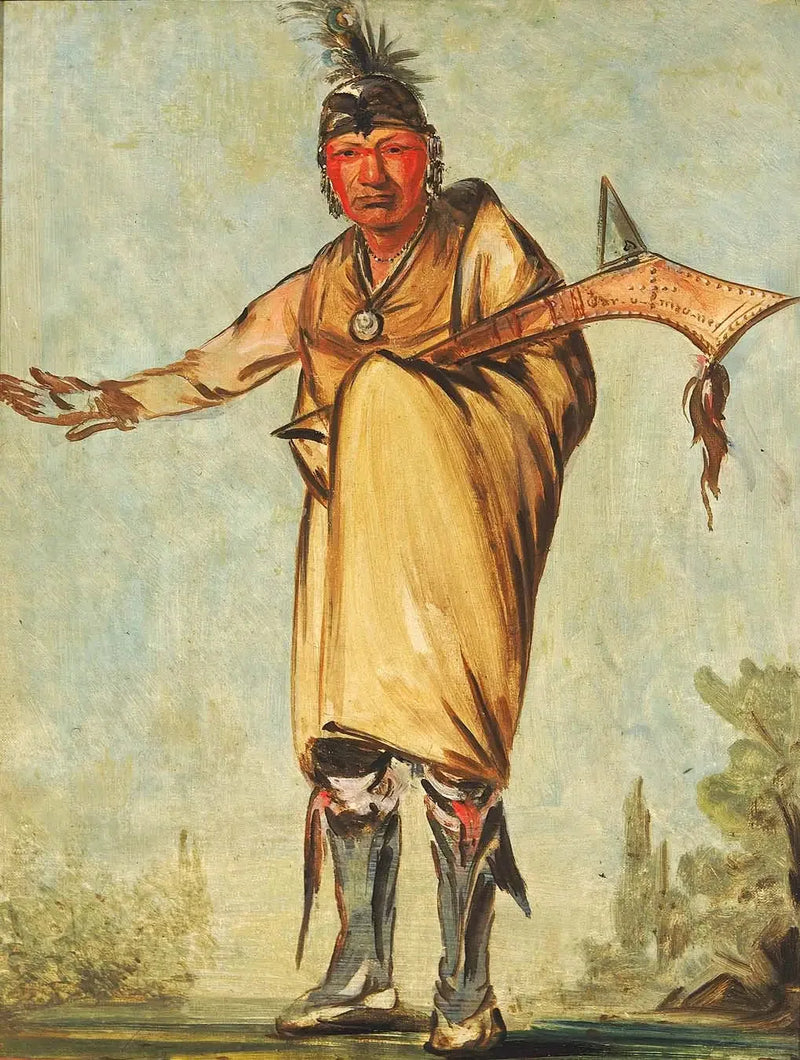 Náw-káw, tre, tidligere leder av stammen - George Catlin

Source:
Náw-káw, Wood, ancien chef de la tribu - George Catlin
