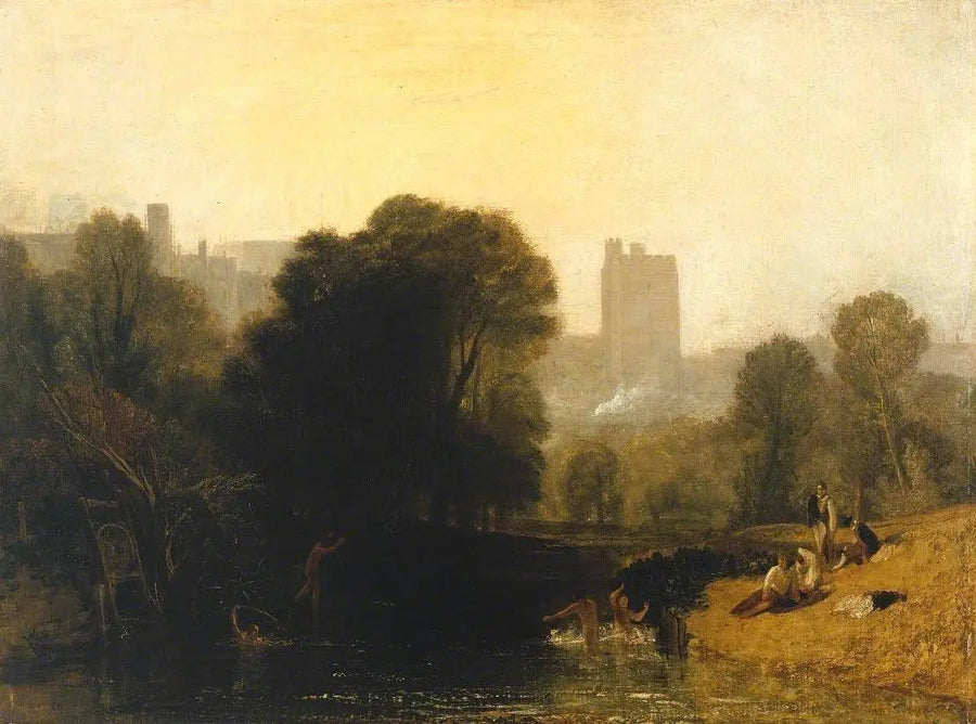 Nær Themsens lås, Windsor - J. M. W. Turner