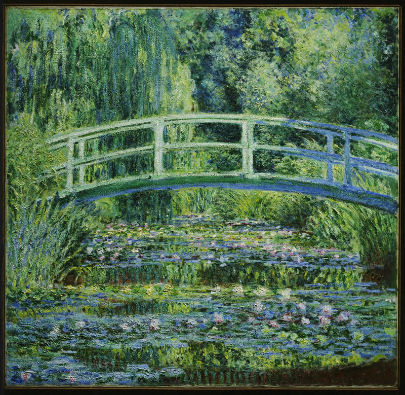 Nymfehoder og Japansk Bro - Claude Monet