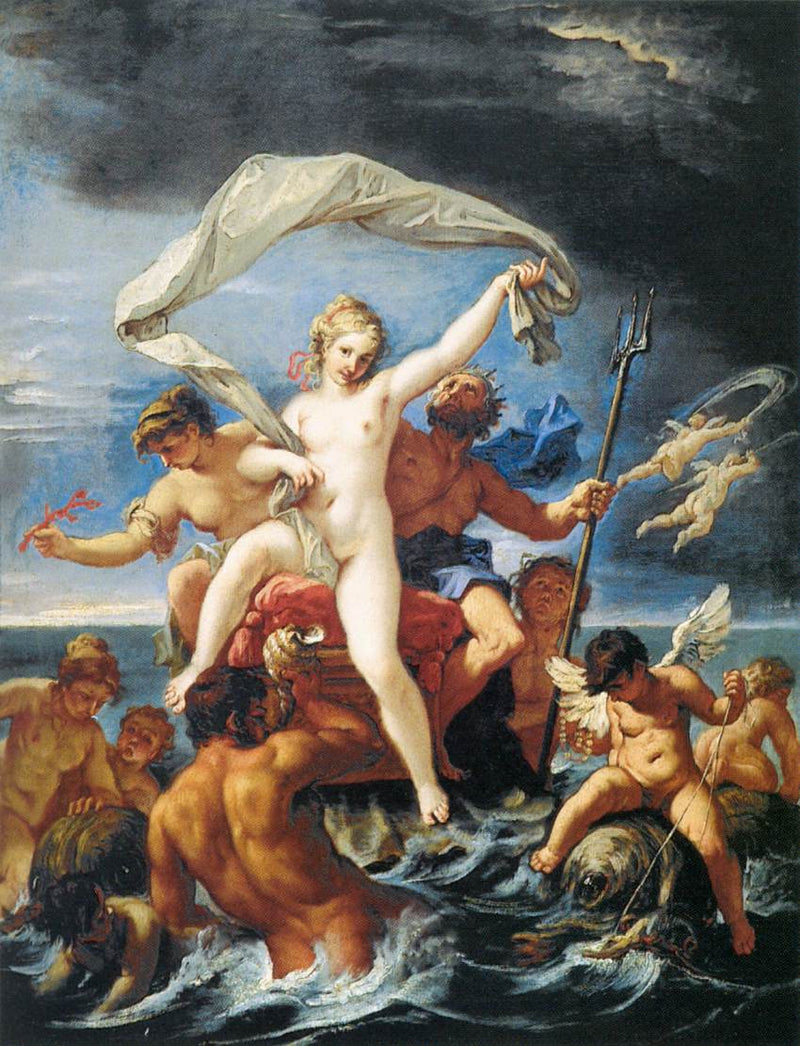 Neptun og Amphitrite - Sebastiano Ricci