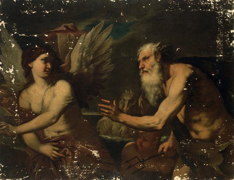 Neptun og Coronis - Luca Giordano