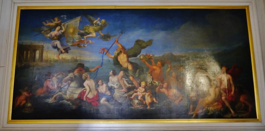 Neptun som gir sine rikdommer til Frankrike. Allegori til Ludvig XIV - Pierre Mignard