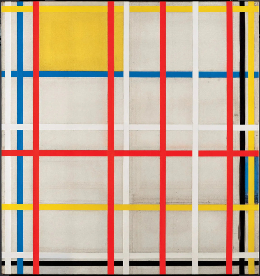 New York City, 3 (ufullført) - Piet Mondrian