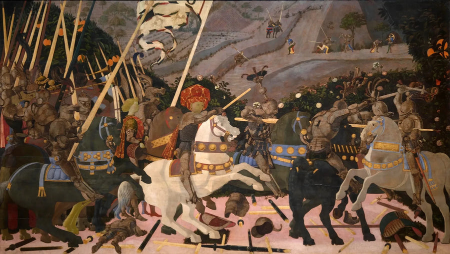Niccolo Mauruzi da Tolentino ledet sine tropper - Paolo Uccello