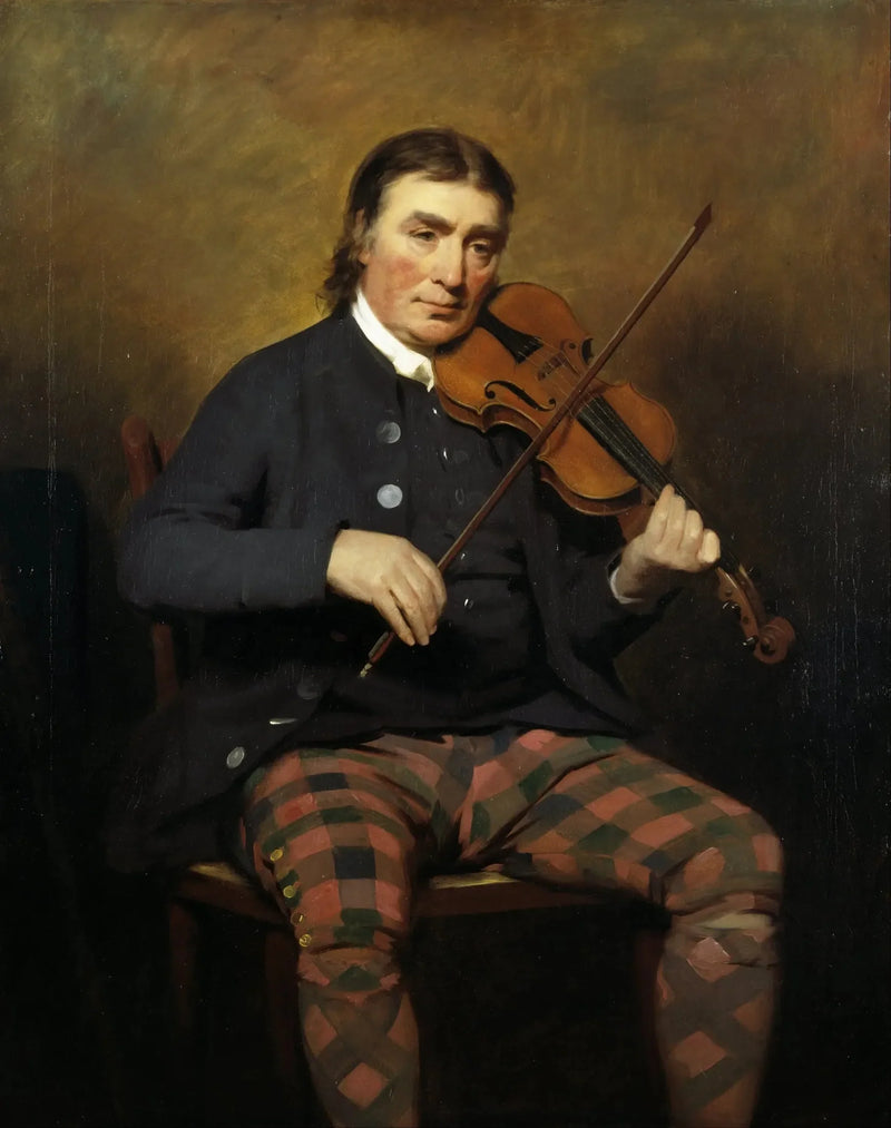 Niel Gow, 1727 - 1807. Fiolinist og komponist - Henry Raeburn