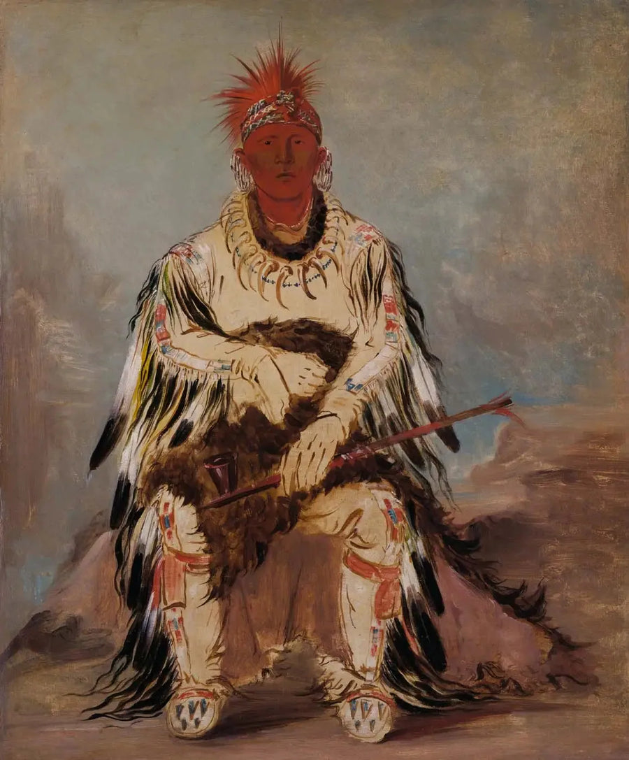 No-wáy-ke-súg-gah, Den som slår to ganger, en modig - George Catlin

Source:
No-wáy-ke-súg-gah, Celui qui frappe deux à la fois, un brave - George Catlin