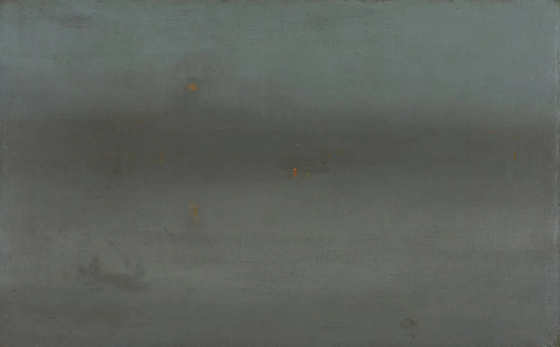 Natt, blå og sølv: Battersea Reach - James Abbott McNeill Whistler