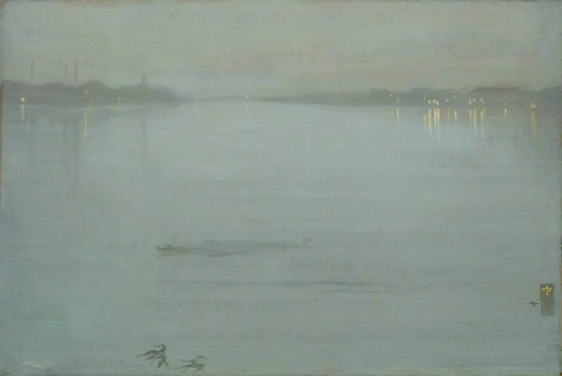 Nattlig: Blå og Sølv - Cremorne Lys - James Abbott McNeill Whistler