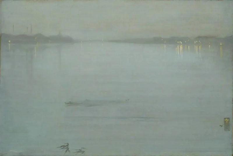 Nattlig: Blå og Sølv - Cremorne Lys - James Abbott McNeill Whistler