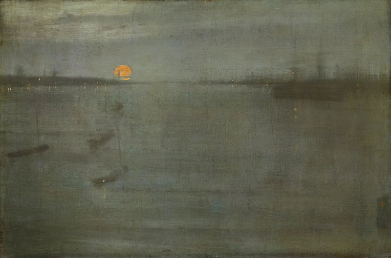 Nattbilde: Blått og Gull — Southampton Water - James Abbott McNeill Whistler
