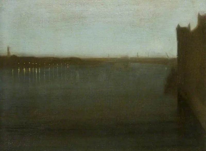 Nattbilde: Grå og Gull, Westminsterbroen - James Abbott McNeill Whistler