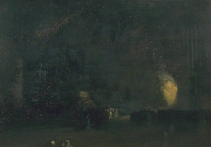 Natt: Svart og Gull - Ildhjulet - James Abbott McNeill Whistler