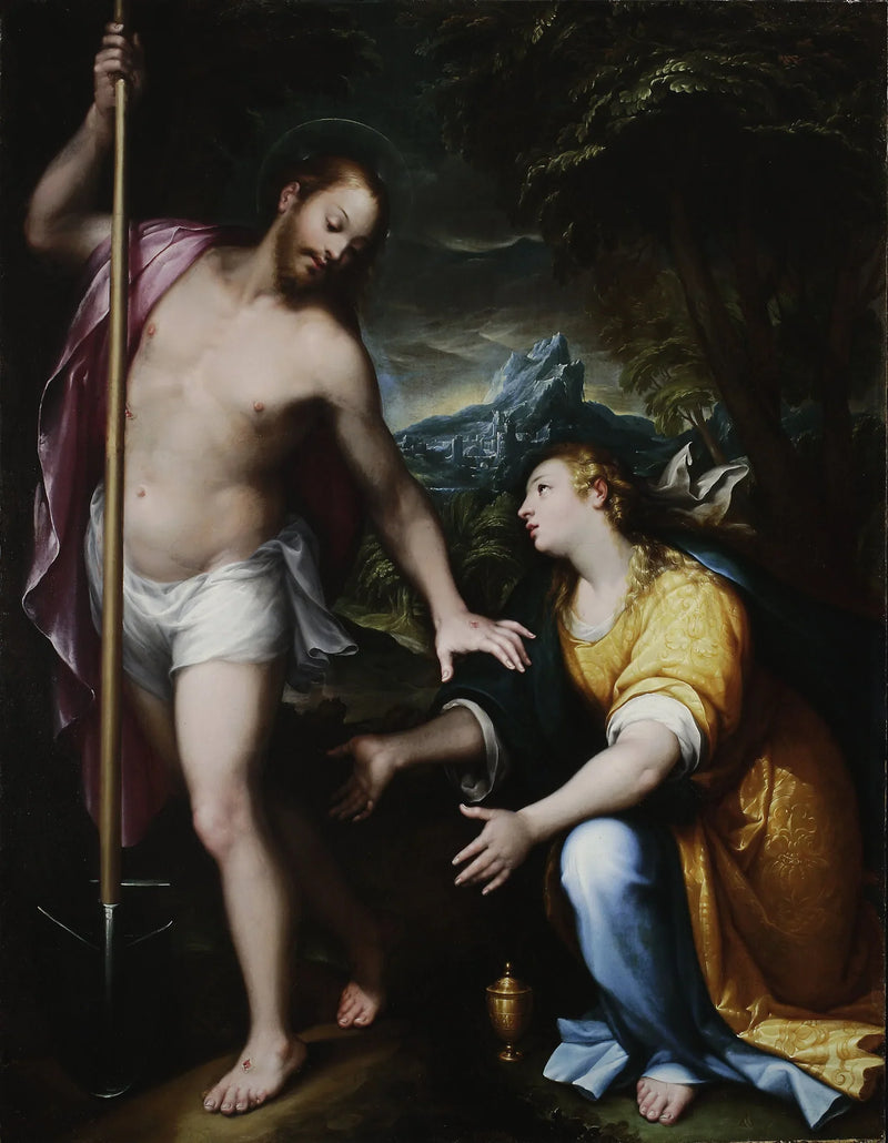 « Noli me tangere » – Den oppstandne Kristus som viser seg for Maria Magdalena (Johannes 20:14-17) - Denis Calvaert