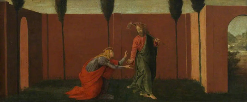 Noli me Tangere (predella, panel tre) - Sandro Botticelli