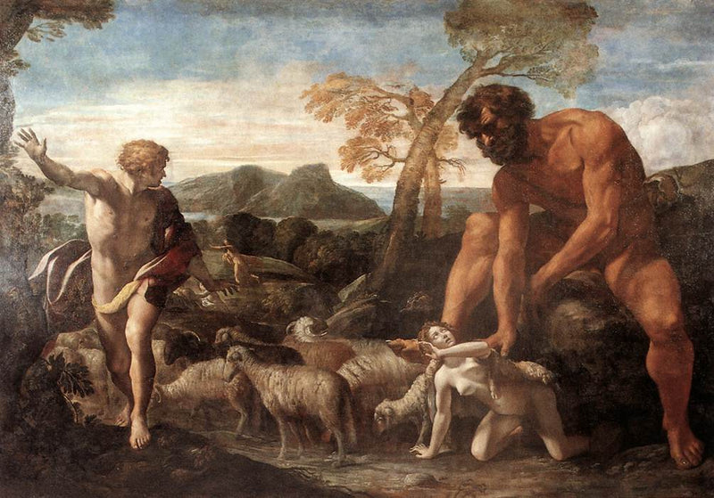 Norandino og Lucina oppdaget av Oger - Giovanni Lanfranco