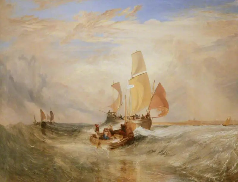 'Nå for maleren' (Tau) – Passasjerer som går om bord - J. M. W. Turner