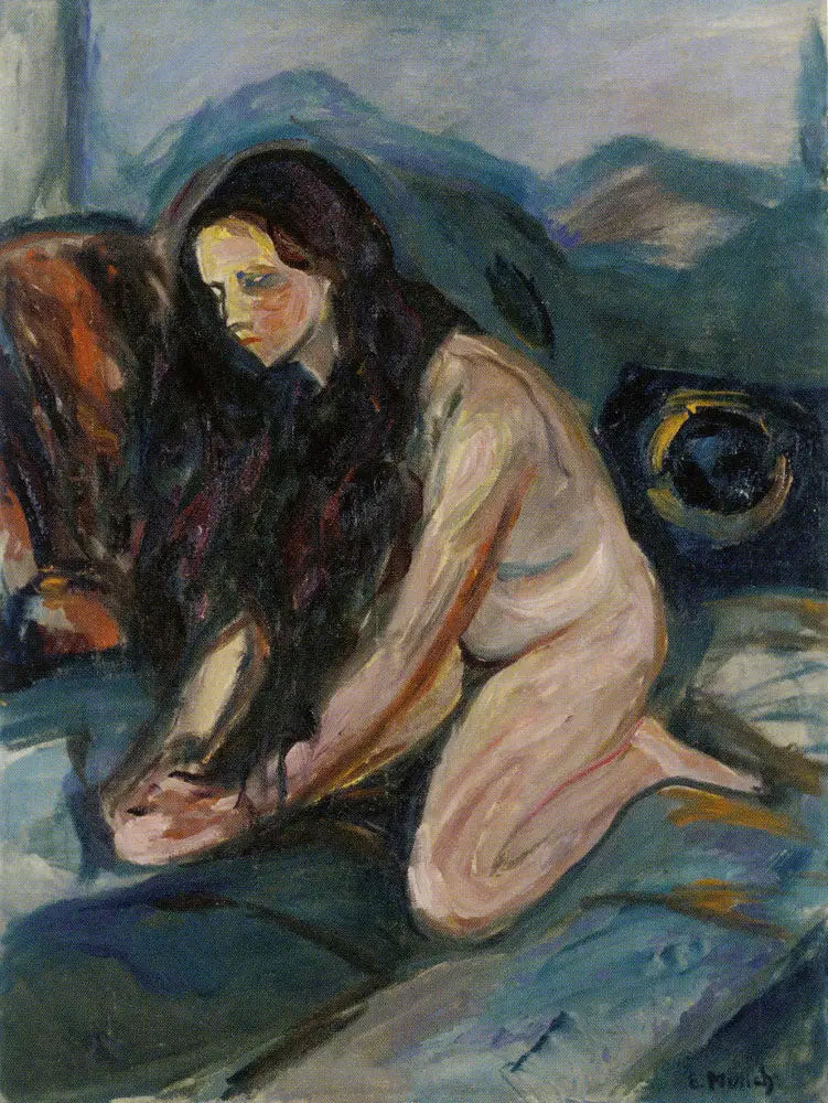 Nå knelende - Edvard Munch