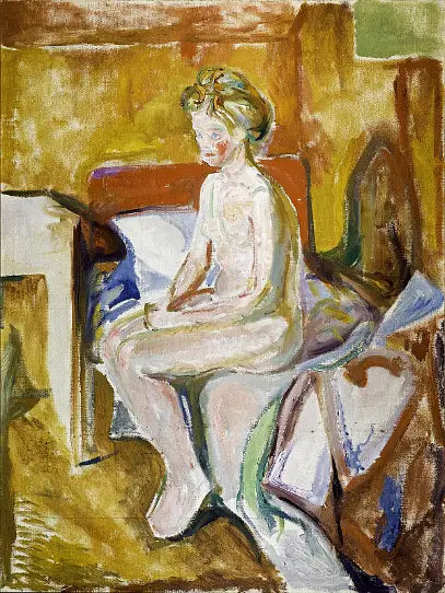 Nå sitter jeg ved kanten av sengen - Edvard Munch