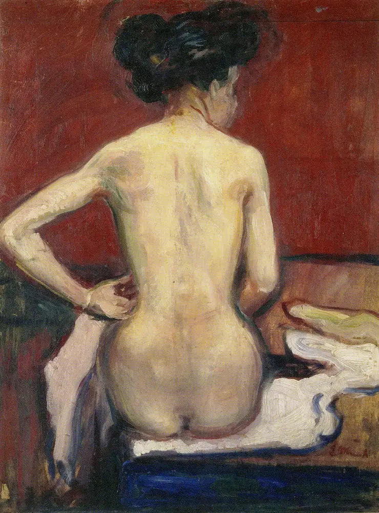Nå sitter med hodet vendt - Edvard Munch