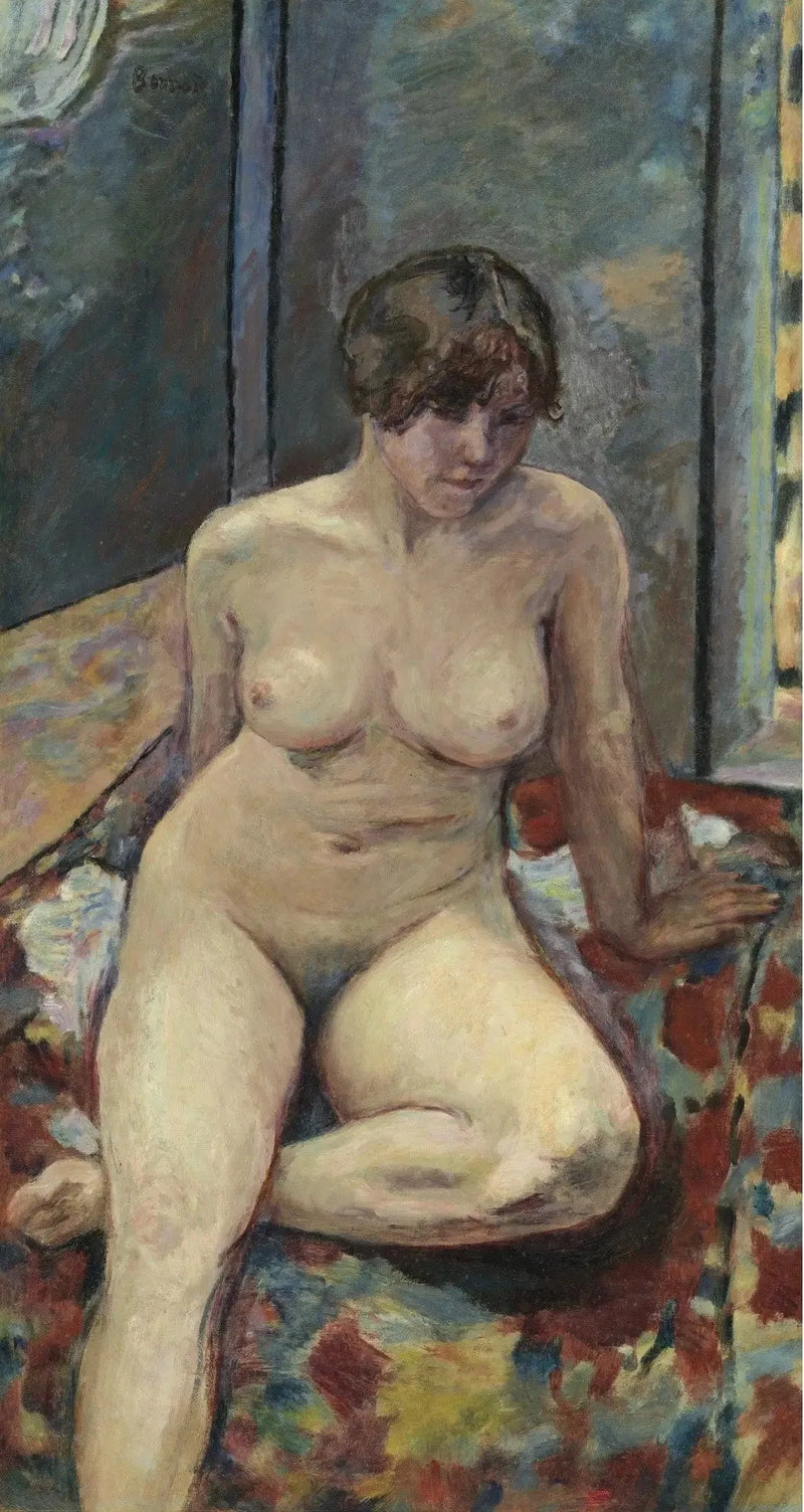 Nå sitter, benet bøyd - Pierre Bonnard
