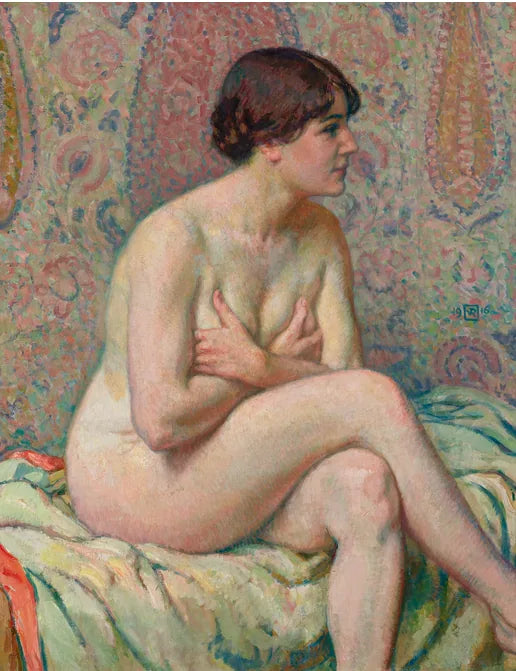 Nu Sittende (Maude) - Théo van Rysselberghe