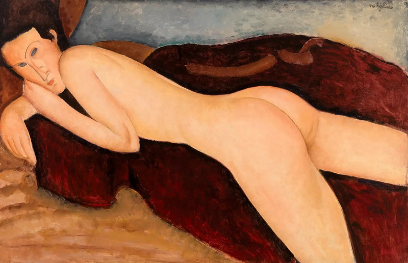Nøgen liggende bakfra - Amedeo Modigliani