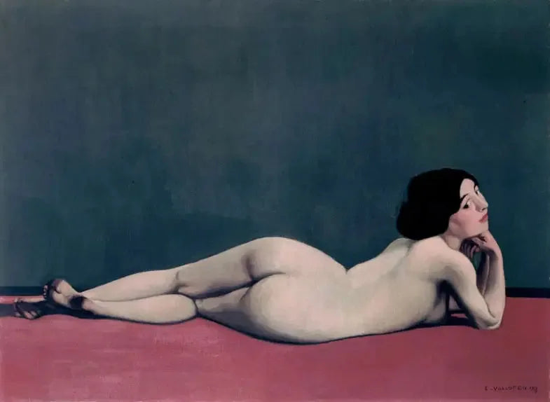 Nakenliggende på et rødt teppe - Félix Vallotton

Source:
Nu couché sur un tapis rouge - Félix Vallotton