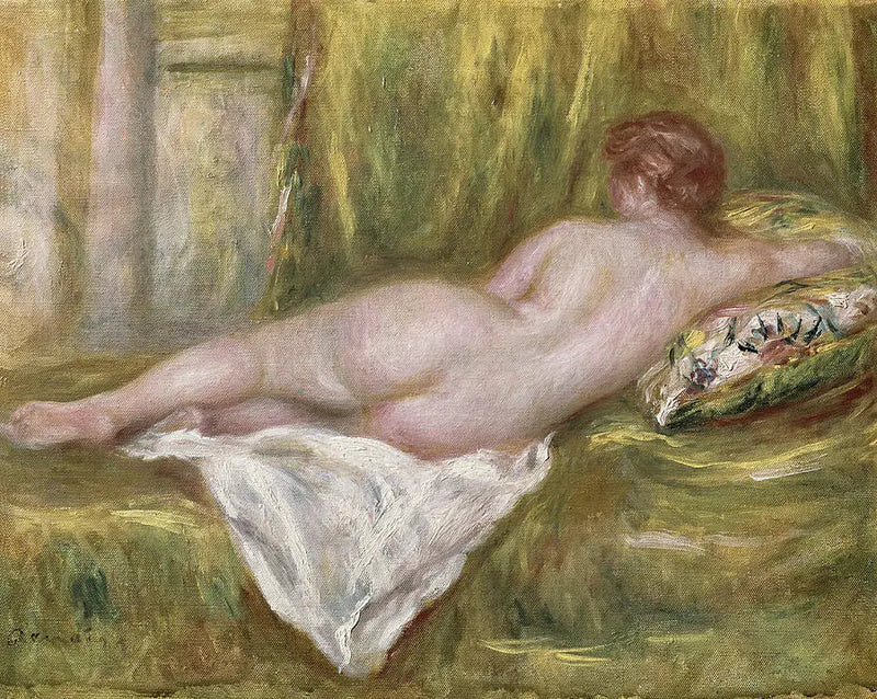 Nattlig hvilende, sett bakfra - Pierre-Auguste Renoir