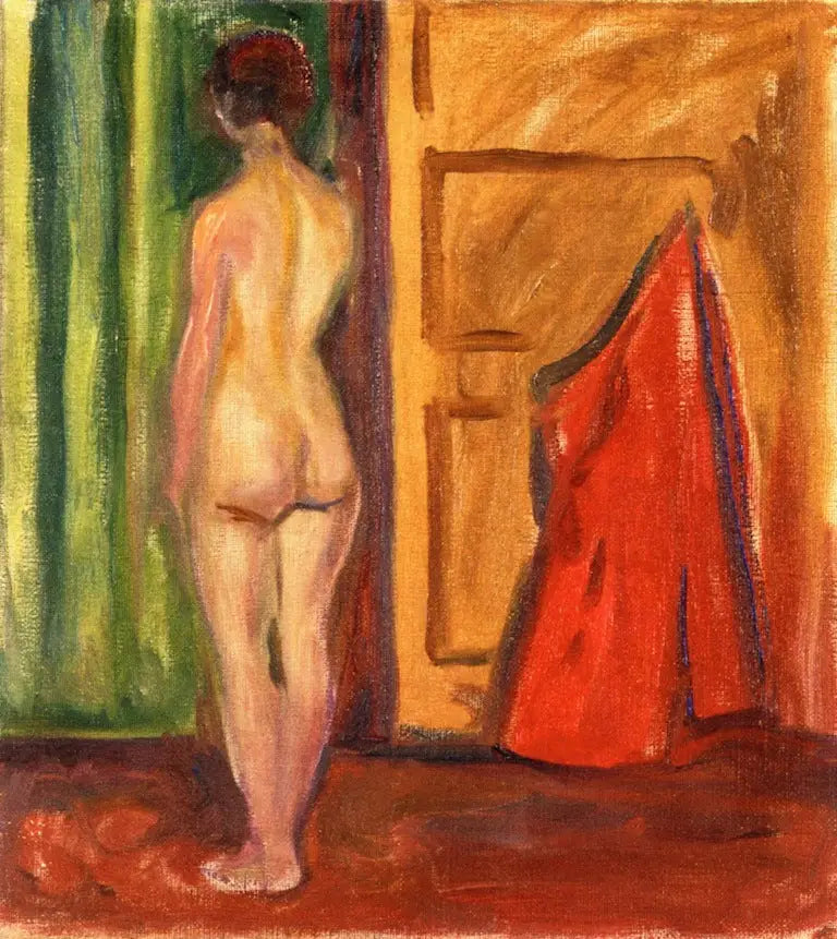 Reproduction du tableau « Nu de dos - Edvard Munch » par Alpha Reproduction en peinture à l’huile