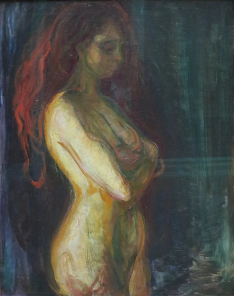 Nå med profil vendt mot høyre - Edvard Munch