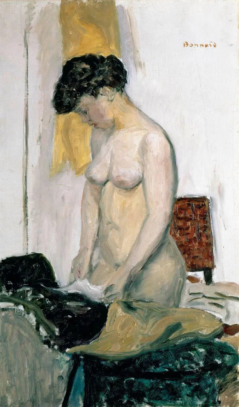 Nå stående, i profil - Pierre Bonnard