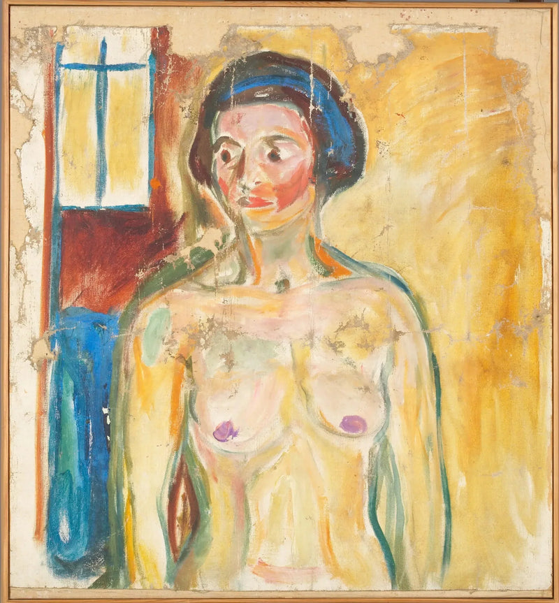Nå stående: halvportrett - Edvard Munch