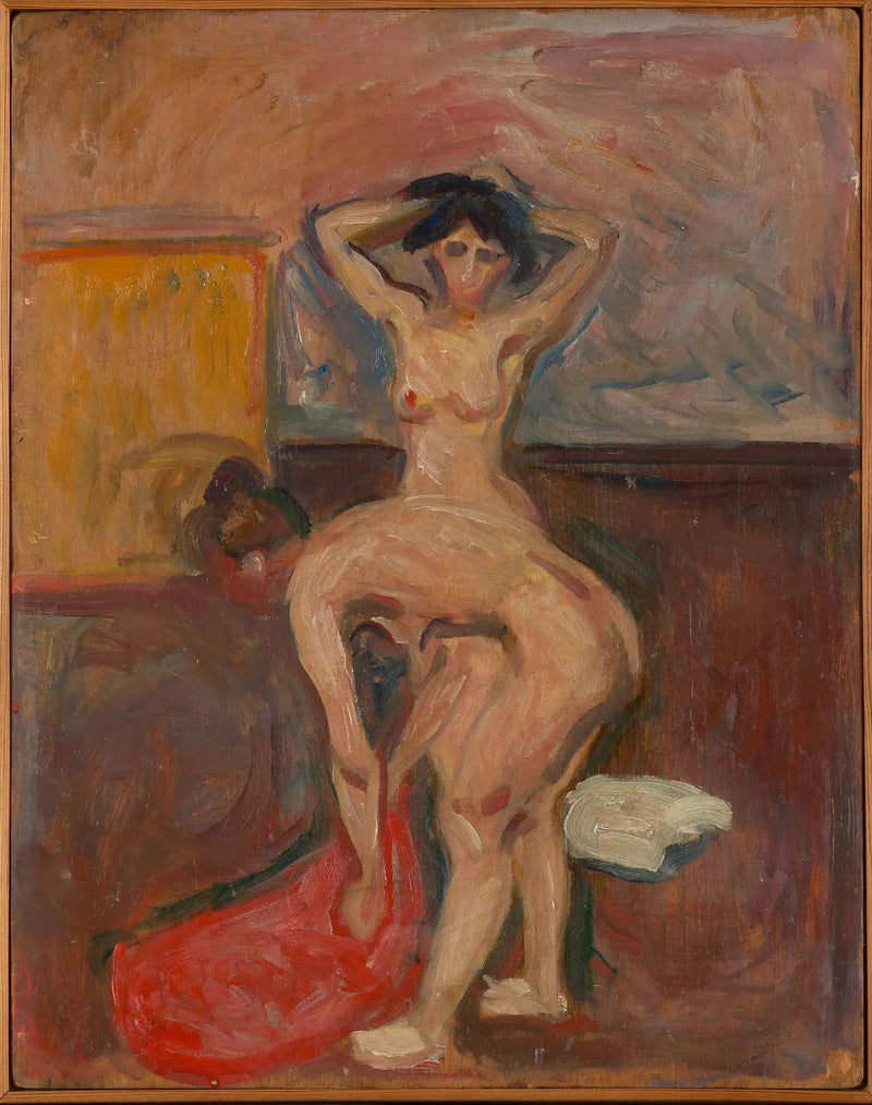 Nå stående bøyd - Edvard Munch