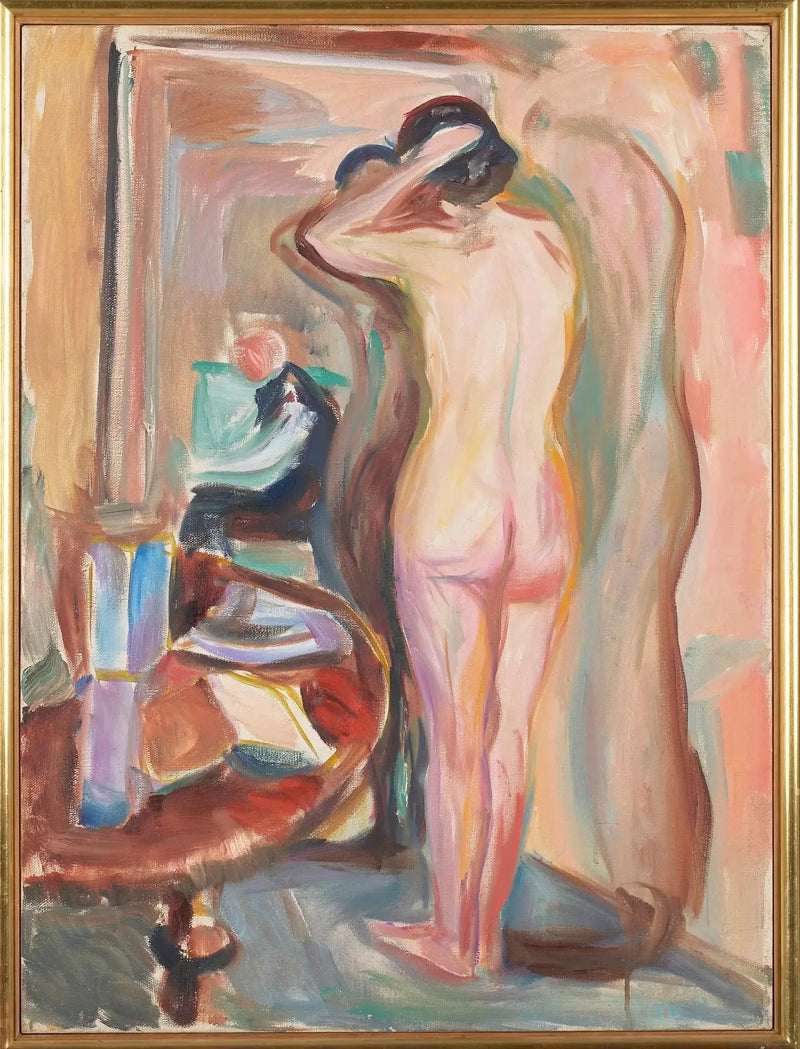 Nå foran sitt speil - Edvard Munch