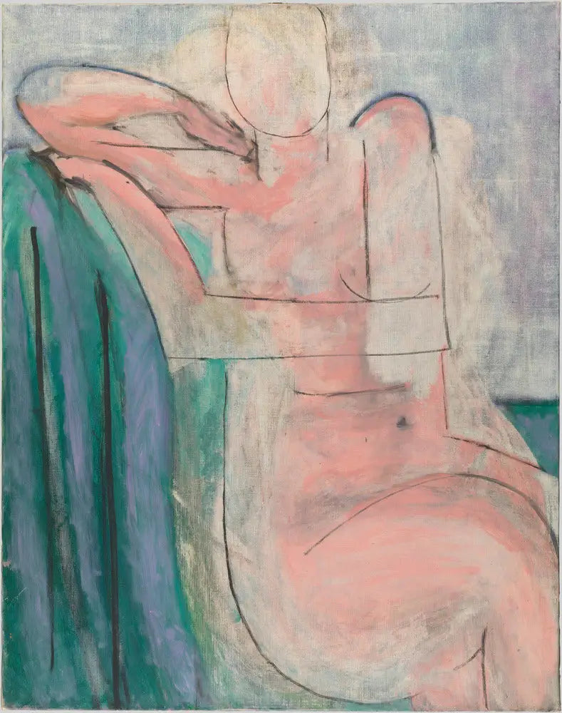 Nu rose sittende - Henri Matisse
