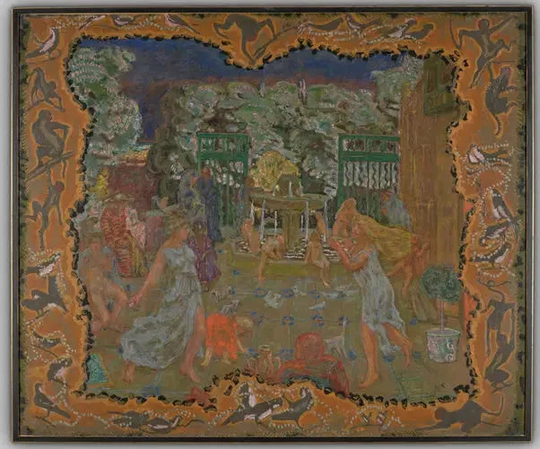 Nu rose, skyggelagt hode - Pierre Bonnard