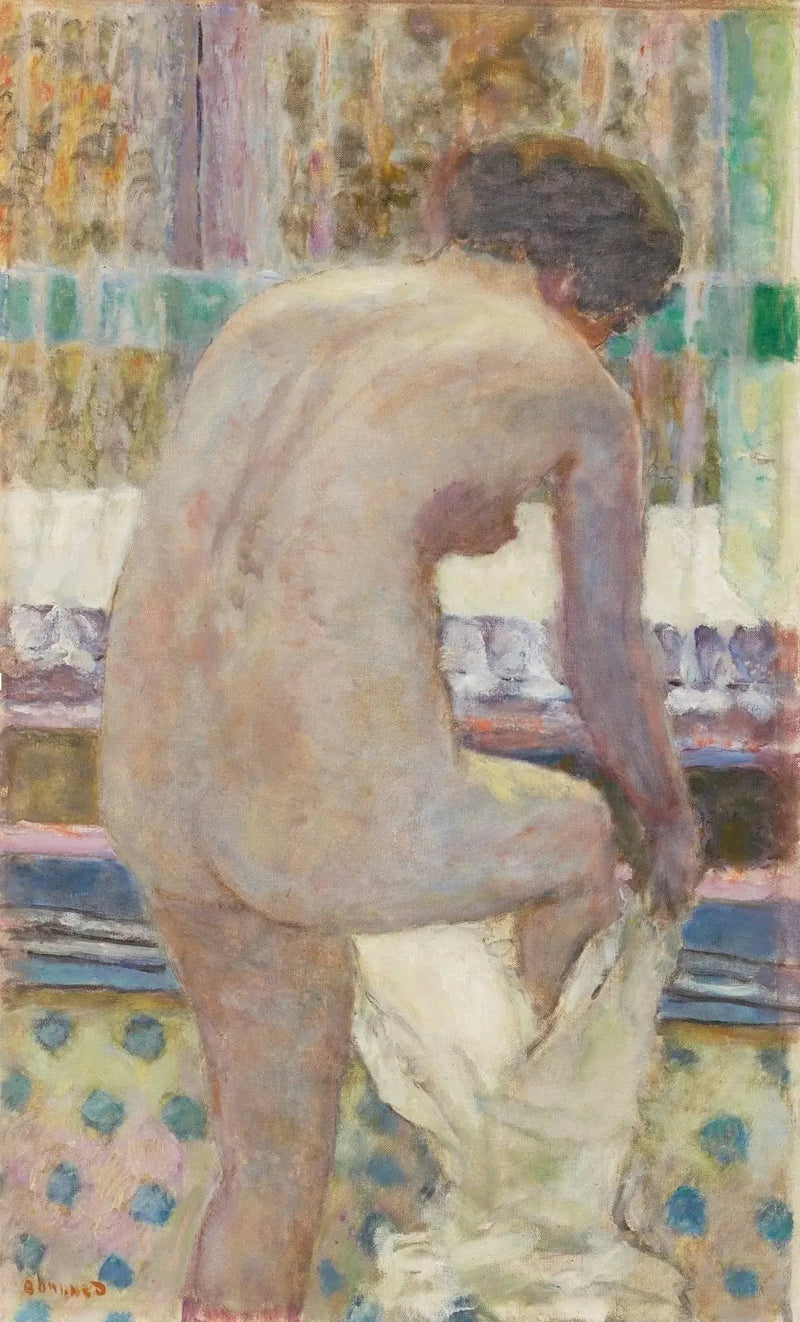 Nu kler seg - Pierre Bonnard