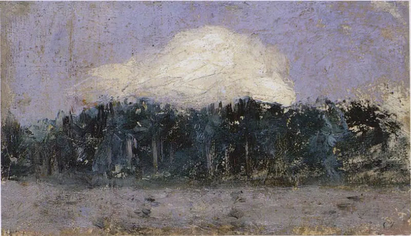 Hvit sky over skogen - Édouard Vuillard