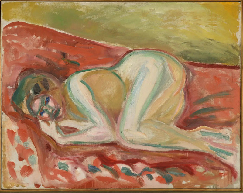 Knebent naken - Edvard Munch