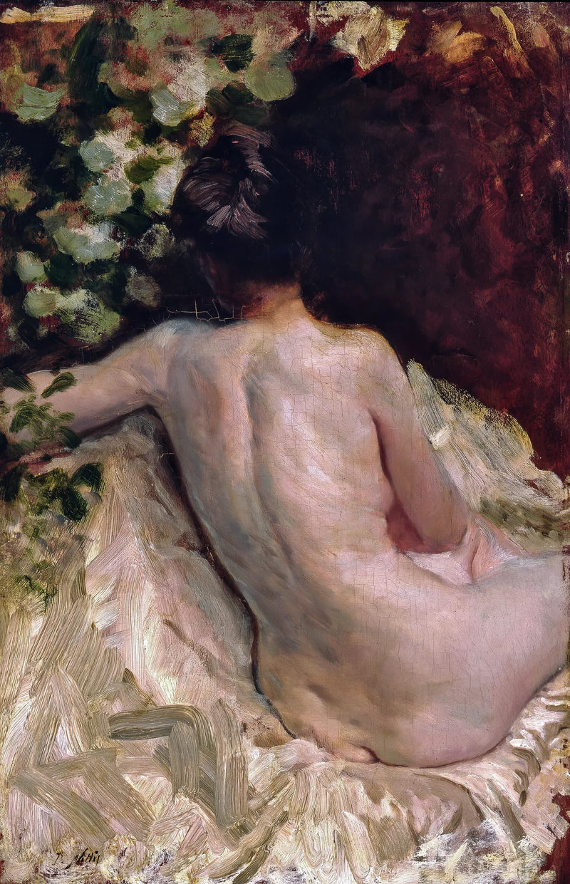 Naken bakfra (Léontine) - Giuseppe De Nittis