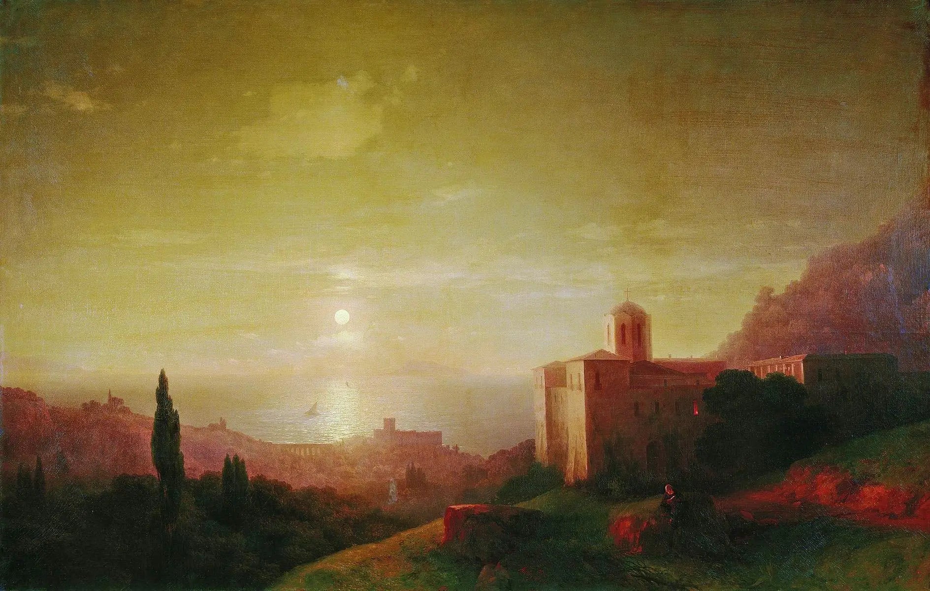 Nuit au clair de lune au bord de la mer en Crimée - Ivan Aïvazovski - Alpha Reproduction