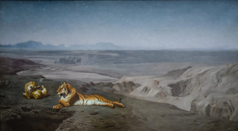 Natt i ørkenen - Jean-Léon Gérôme