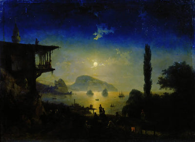 Nuit de lune en Crimée Gurzuf - Ivan Aïvazovski - Alpha Reproduction