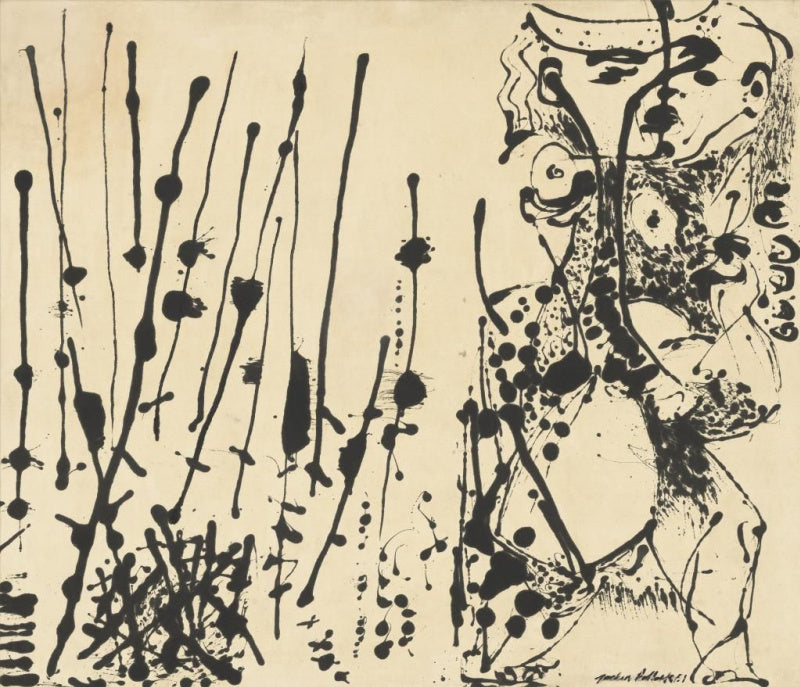 Numéro 7, 1951 - Jackson Pollock image 1 copie peinte à la main à l’huile