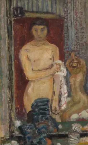 Nudes som reflekteres i et speil - Pierre Bonnard
