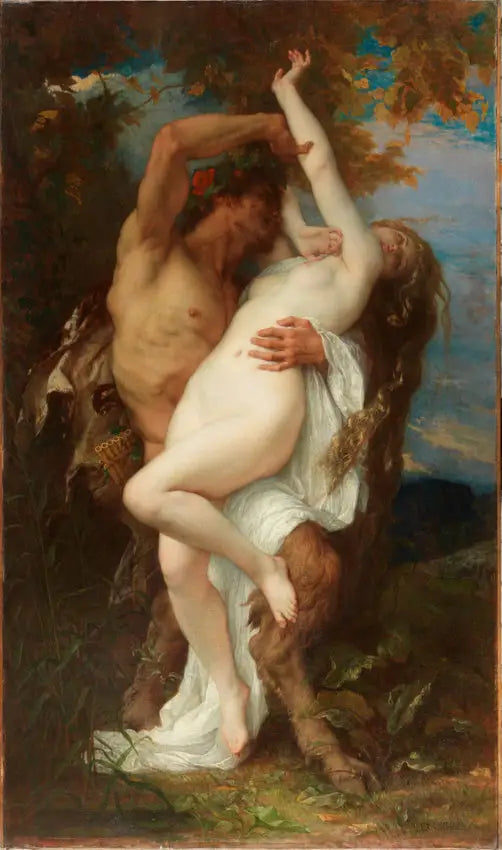 Nymphe enlevée par un faune - Alexandre Cabanel image 1 copie peinte à la main à l’huile