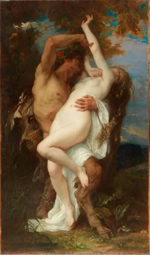 Nymfe bortført av en faun - Alexandre Cabanel

Source:
Nymphe enlevée par un faune - Alexandre Cabanel