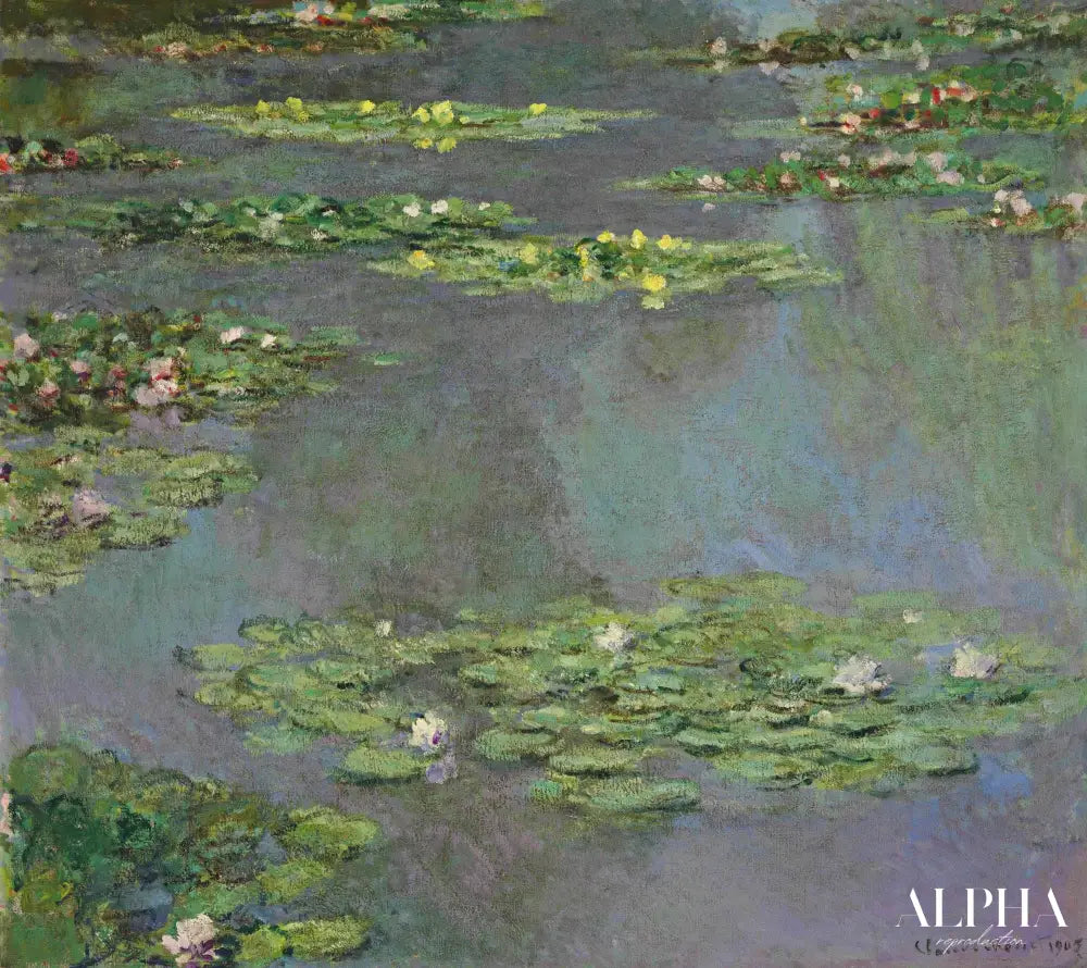 Nymphéas 1905 - Claude Monet - Reproductions de tableaux et peintures haut de gamme