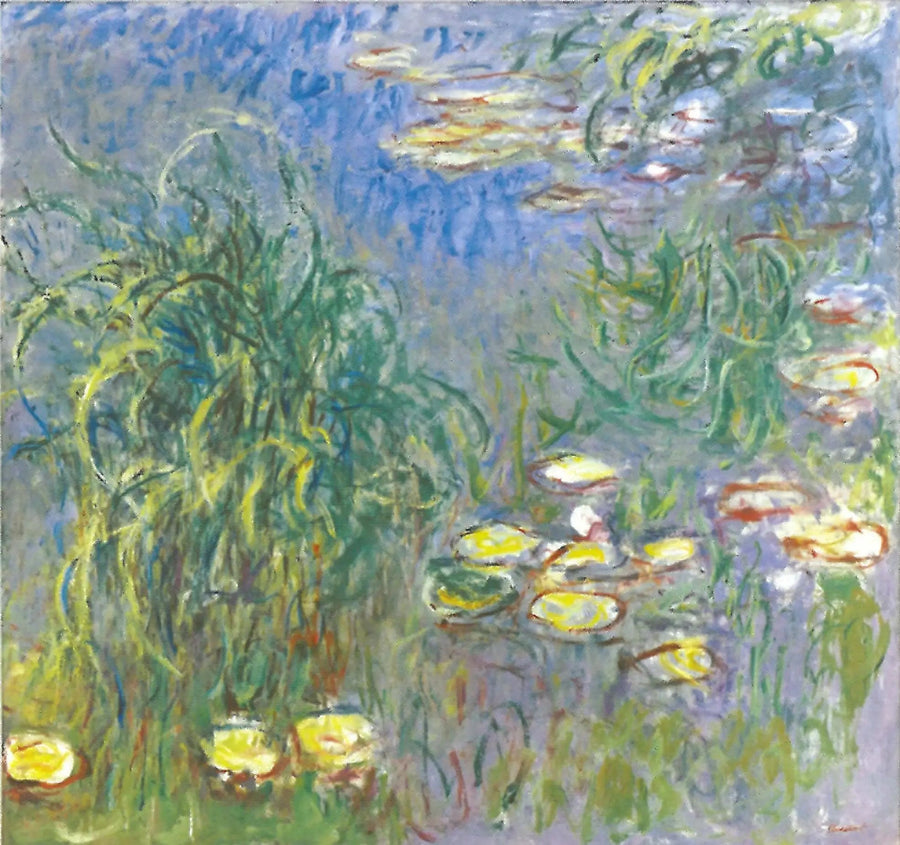 Nymfeas, bukett med urter - Claude Monet